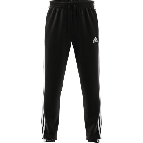 Spodnie męskie adidas Essentials Tapered Elasticcuff 3 Stripes Pant czarne GK8829 Adidas