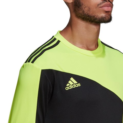 Bluza bramkarska męska adidas Squadra 21 Goalkeeper Jersey czarno-limonkowa GN5795 Adidas teamwear
