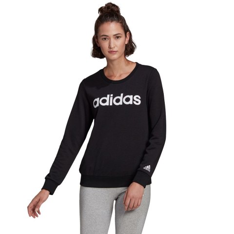 Bluza damska adidas Essentials Linear Sweatshirt czarna GL0718 Adidas