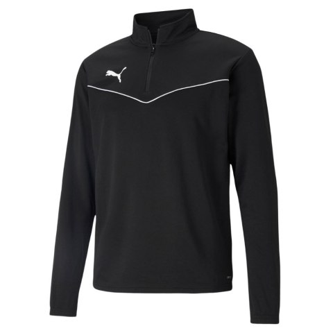 Bluza męska Puma teamRISE 1 4 Zip Top czarna 657394 03 Puma