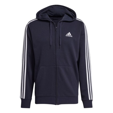Bluza męska adidas Essentials Full-Zip Hoodie granatowa GK9033 Adidas