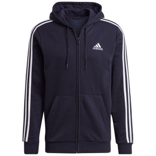 Bluza męska adidas Essentials Full-Zip Hoodie granatowa GK9053 Adidas