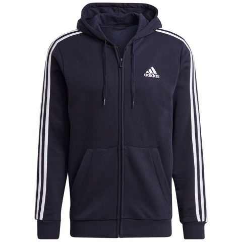 Bluza męska adidas Essentials Full-Zip Hoodie granatowa GK9053 Adidas