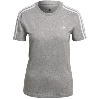Koszulka damska adidas Essentials Slim T-shirt szara GL0785 Adidas