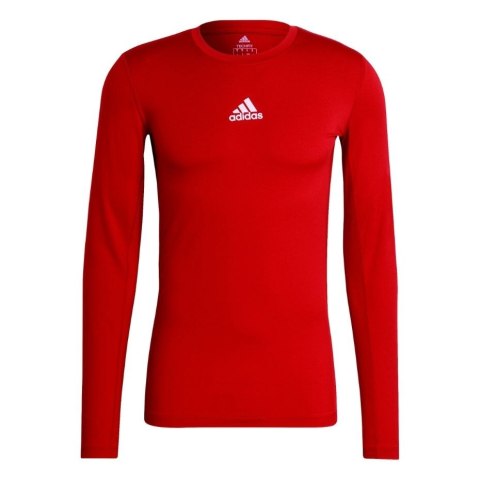Koszulka męska adidas Compression Long Sleeve Tee czerwona GU7336 Adidas teamwear