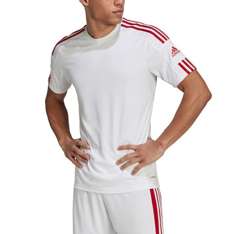 Koszulka męska adidas Squadra 21 Jersey Short Sleeve biała GN5725 Adidas teamwear