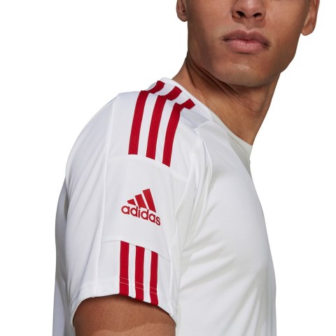 Koszulka męska adidas Squadra 21 Jersey Short Sleeve biała GN5725 Adidas teamwear