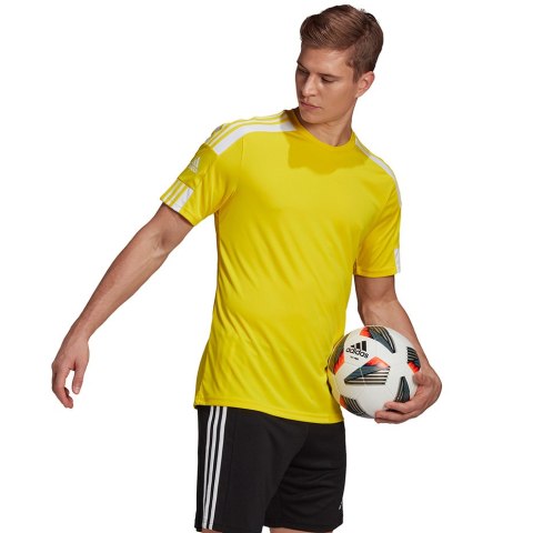 Koszulka męska adidas Squadra 21 Jersey Short Sleeve żółta GN5728 Adidas teamwear