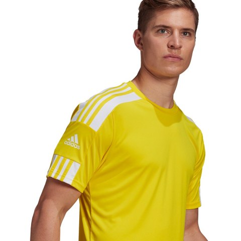 Koszulka męska adidas Squadra 21 Jersey Short Sleeve żółta GN5728 Adidas teamwear