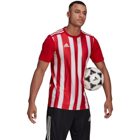 Koszulka męska adidas Striped 21 Jersey czerwono-biała GN7624 Adidas teamwear
