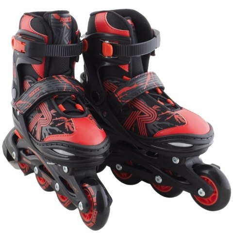 Łyżworolki Roces Jokey 3.0 Boy czarno-czerwone 400845 02 Roces