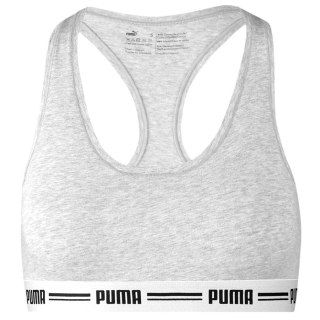 Stanik damski sportowy Puma Racer Back Top 1P Hang szary 907862 03 Puma