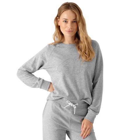 Bluza damska 4F chłodny jasny szary melanż NOSH4 BLD350 27M 4F