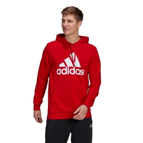 Bluza męska adidas Essentials Big Logo czerwona GV0249 Adidas