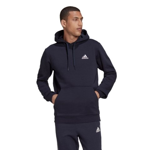 Bluza męska adidas Essentials Fleece Hoodie granatowa H12216 Adidas