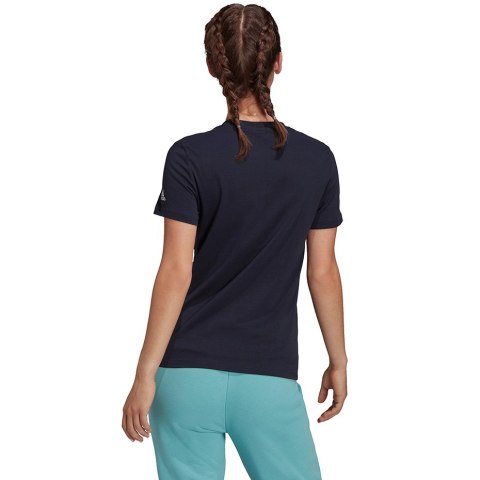 Koszulka damska adidas Essentials Slim Logo granatowa H07833 Adidas