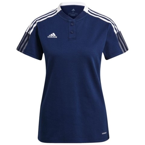 Koszulka damska adidas Tiro 21 Polo W granatowa GK9674 Adidas teamwear