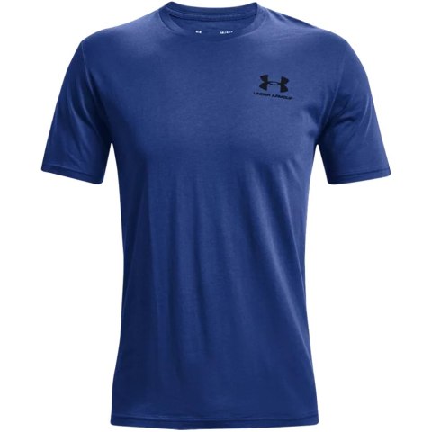 Koszulka męska Under Armour Sportstyle Left Chest Ss niebieska 1326799 432 Under Armour