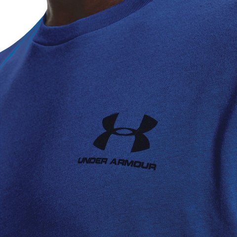 Koszulka męska Under Armour Sportstyle Left Chest Ss niebieska 1326799 432 Under Armour