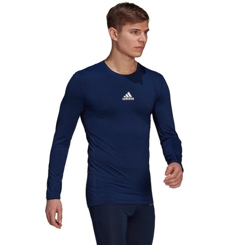 Koszulka męska adidas Compression Long Sleeve Tee granatowa GU7338 Adidas teamwear