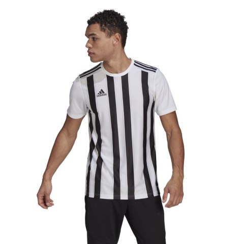 Koszulka męska adidas Striped 21 Jersey biało-czarna GV1377 Adidas teamwear