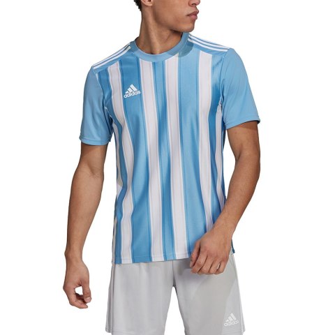 Koszulka męska adidas Striped 21 Jersey niebiesko-biała GN5845 Adidas teamwear