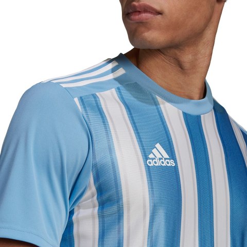 Koszulka męska adidas Striped 21 Jersey niebiesko-biała GN5845 Adidas teamwear