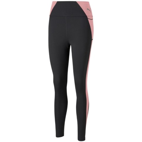 Legginsy damskie Puma Evostripe High Waist 7/8 czarno-różowe 589158 01 Puma