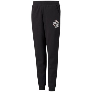 Spodnie dla dzieci Puma Alpha Sweatpants FL czarne 589235 01 Puma