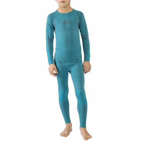 Bielizna termoaktywna dla dzieci Viking Riko Kids set turkusowa 500-14-3030-70 Viking