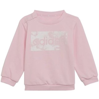 Dres dla dzieci adidas I Lin ft Jogger różowo-szary H65821 Adidas