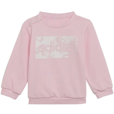 Dres dla dzieci adidas I Lin ft Jogger różowo-szary H65821 Adidas