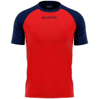 Koszulka Givova Capo MC czerwono-granatowa MAC03 1204 Givova