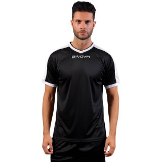 Koszulka Givova Revolution Interlock czarno-biała MAC04 1003 Givova