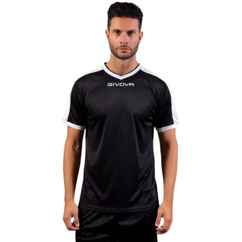 Koszulka Givova Revolution Interlock czarno-biała MAC04 1003 Givova