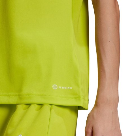 Koszulka damska adidas Entrada 22 Jsy limonkowa HC5080 Adidas teamwear