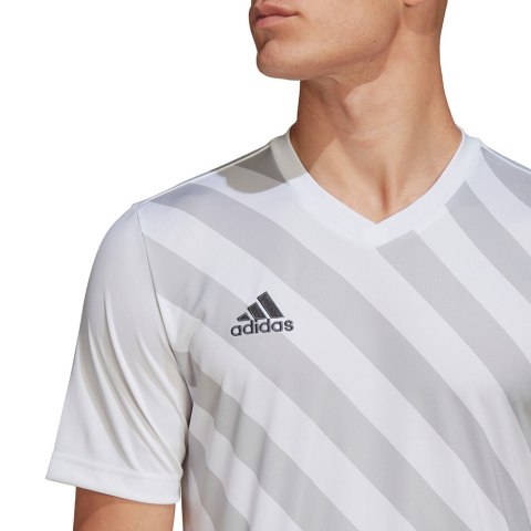 Koszulka męska adidas Entrada 22 Graphic Jersey biało-szara HF0129 Adidas teamwear