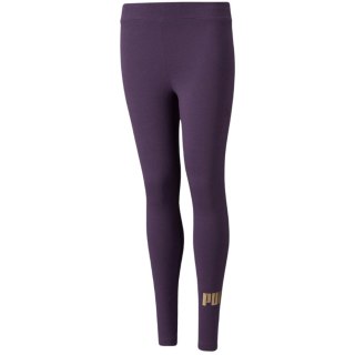 Legginsy dla dzieci Puma ESS+Logo fioletowe 587050 16 Puma