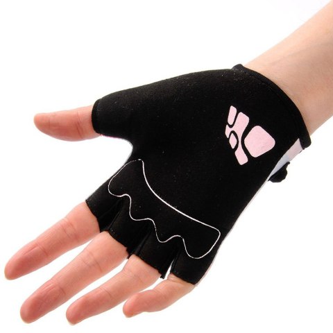 Rękawiczki rowerowe dla dzieci Meteor szare w kropki 23371-23373-23372 Meteor