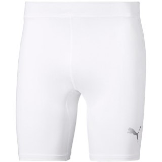 Spodenki męskie Puma LIGA Baselayer Short Tight białe 655924 04 Puma