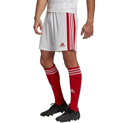 Spodenki męskie adidas Squadra 21 Shorts biało-czerwone adidas GN5770 Adidas teamwear