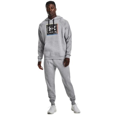 Bluza męska Under Armour UA Rival Flc Graphic Hoodie szara 1370349 011 Under Armour