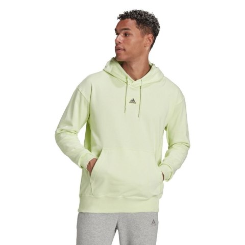 Bluza męska adidas Essentials FeelVivid Cotton Hoodie zielona HE4359 Adidas