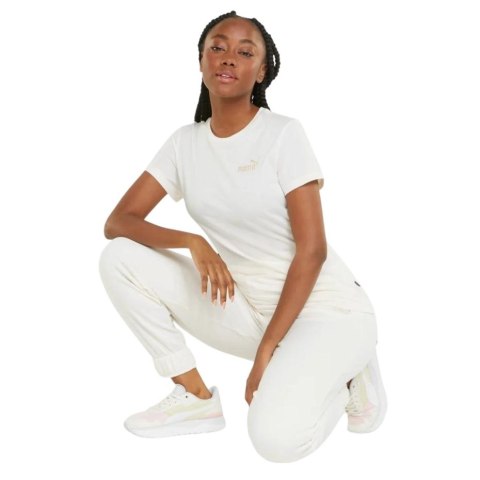 Koszulka damska Puma ESS+ Embroidery Tee kremowa 848331 99 Puma