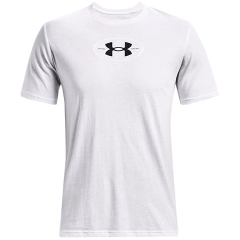 Koszulka męska Under Armour Repeat Ss graphics biała 1371264 100 Under Armour