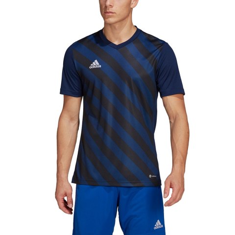 Koszulka męska adidas Entrada 22 Graphic Jersey granatowo-czarna HF0131 Adidas teamwear