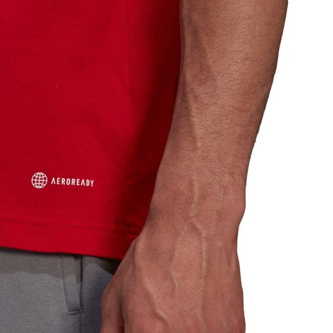 Koszulka męska adidas Entrada 22 Tee czerwona HC0451 Adidas teamwear