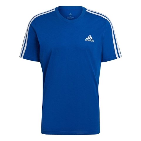 Koszulka męska adidas Essentials 3-Stripes Tee niebieska HE4410 Adidas