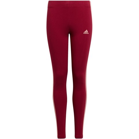 Legginsy dla dzieci adidas Essentials 3-Stripes Leggings czerwone HE1997 Adidas