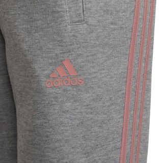 Spodnie dla dzieci adidas Essentials 3-Stripes Tapered Leg szare HD4362 Adidas